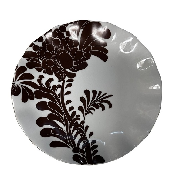 Kate Spade ♠️ Gwinnette Lane Chocolate Accent Plate - Picture 1 of 3